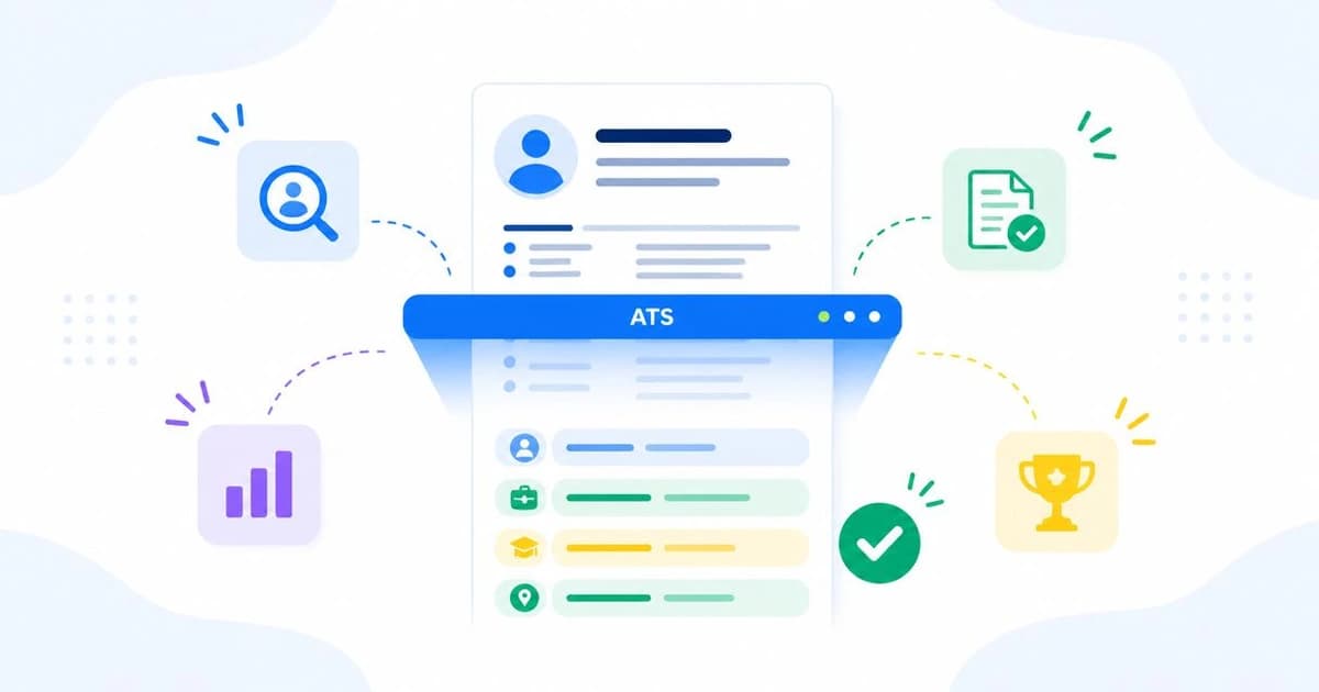 ATS-friendly resume being parsed into clean fields by an applicant tracking system