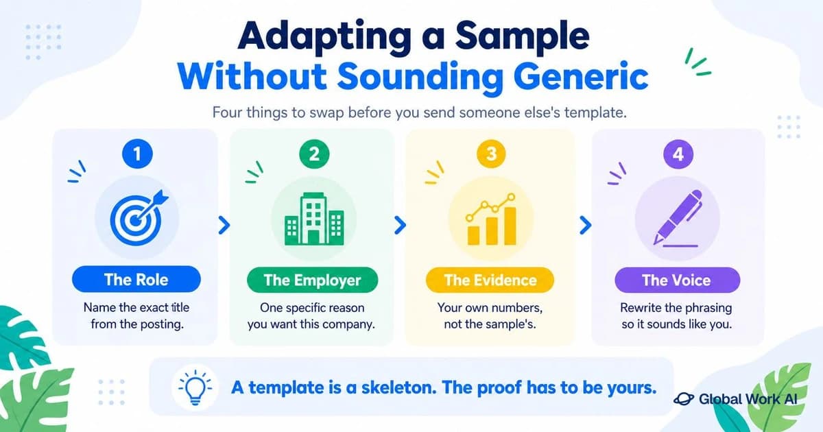 How to adapt a cover letter sample