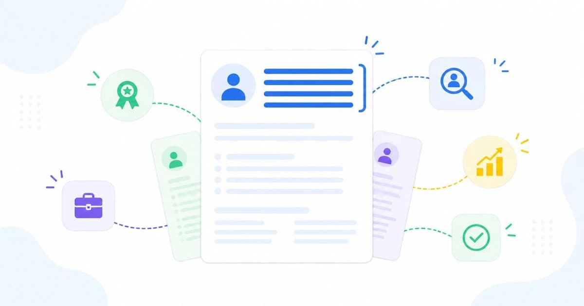 Resume summary examples and the four-line block they sit in
