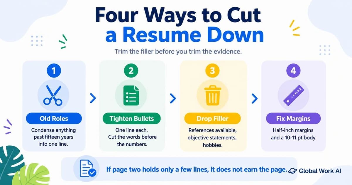 How to shorten a resume